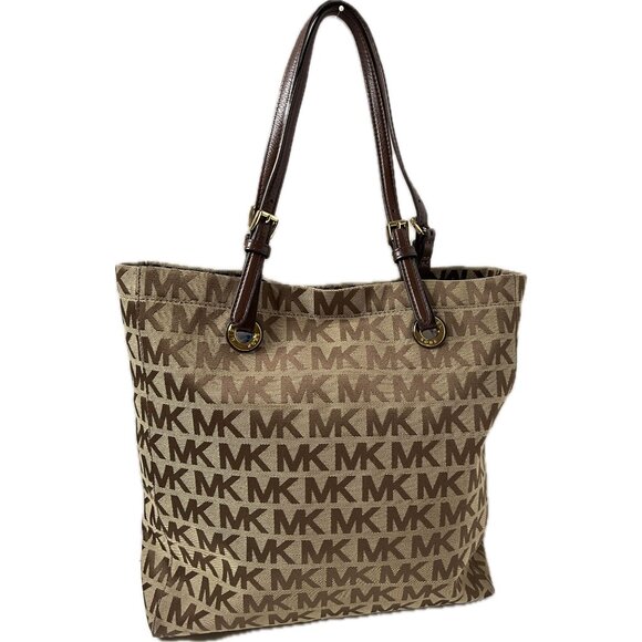 Michael Kors Signature Gold Logo Purse Authentic - Picture 2 of 10